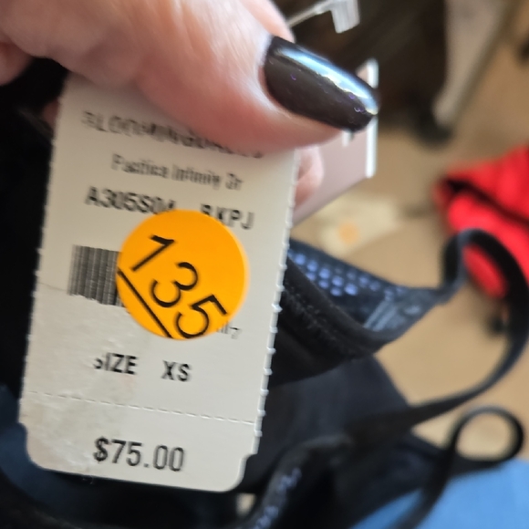 Black Women's Sports Bra, Korak, NWT, XS - Picture 4 of 8